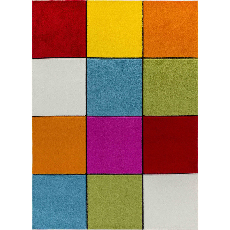 Jadavian Geometric Area Rug, Rectangle 160 x 213cm