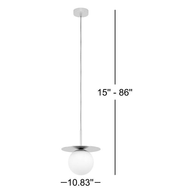 Cathy 1 - Light Single Pendant, Brushed Brass