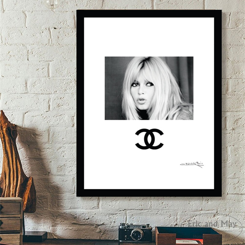 Brigitte Bardot, reproduction d'art encadrée