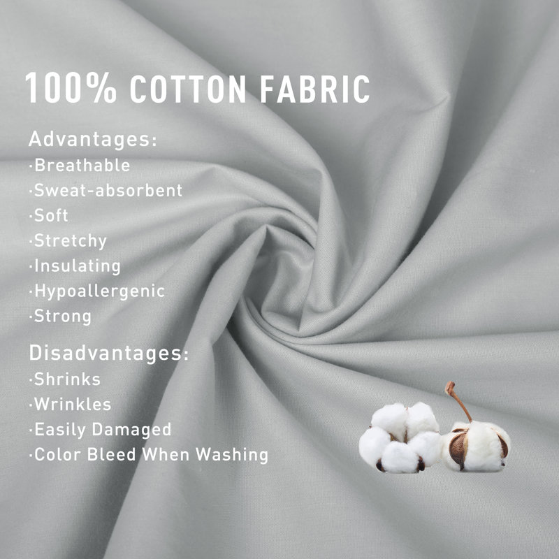 100% Cotton Sateen Pillowcase Envelope Pillowcases Set, Queen Pillowcase, Paloma