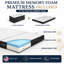 Lit escamotable Night & Day Furniture avec matelas en mousse à mémoire de forme et gel de 15 cm, format Queen, couleur cerisier
