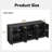 Modern Wavy Sideboard with Curved Design, Storage Cabinet for Multi-Room Use, Ample Hidden Compartments-880457567-879265393