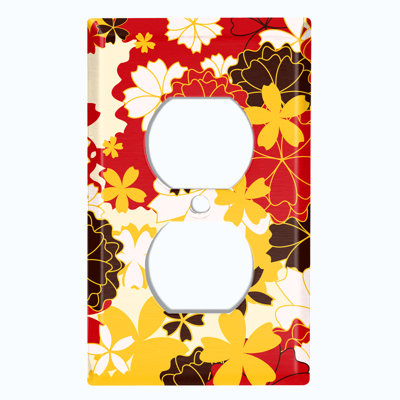 Patterned 1 - Gang Toggle Light Switch Standard Wall Plate