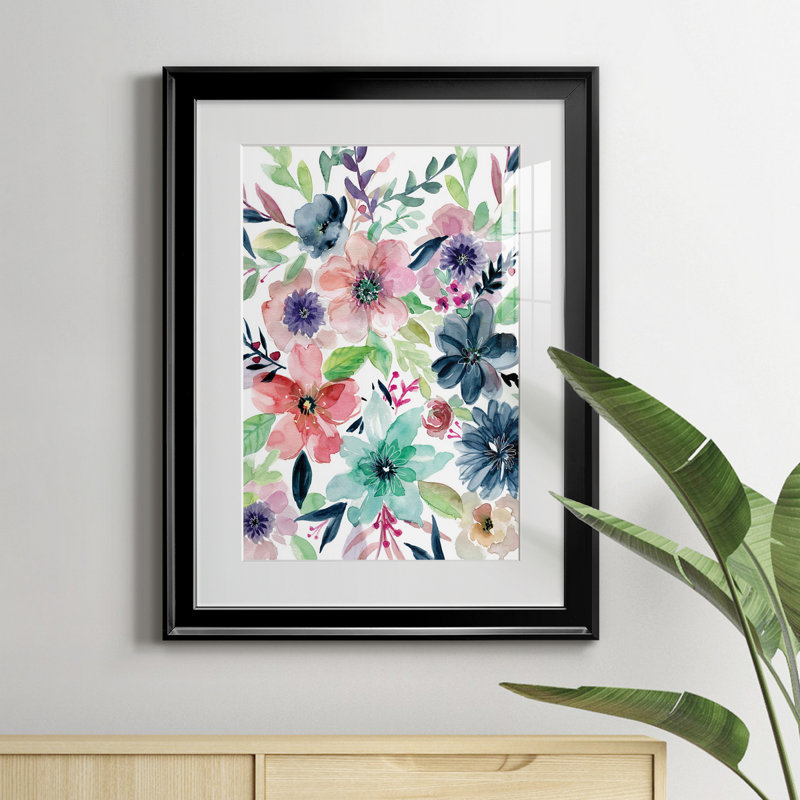Cool and Serene - Peinture sur toile encadrée, Noir, H 24,5 po x l 18,5 po x P 1 po
