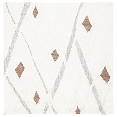 Adleigh Striped Wool Hand Tufted Area Rug