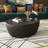Marble Top Goose Eggs Shape Leather Coffee Modern Sofa Table For Living Room Furniture-2089581075