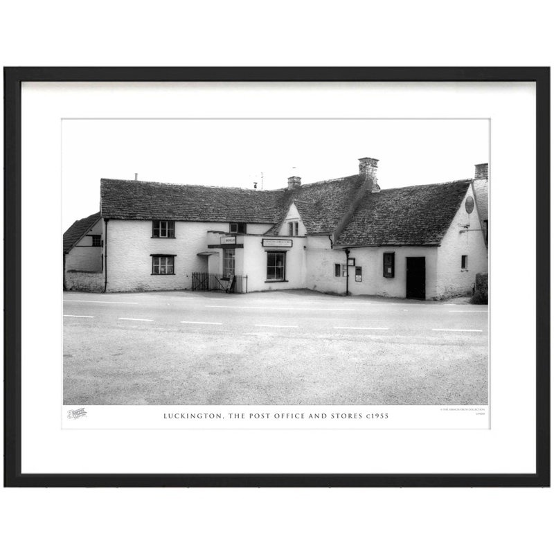 Luckington, The Post Office And Stores C1955 - Single Picture Frame Print, 60cm H x 80cm W x 2.3cm D