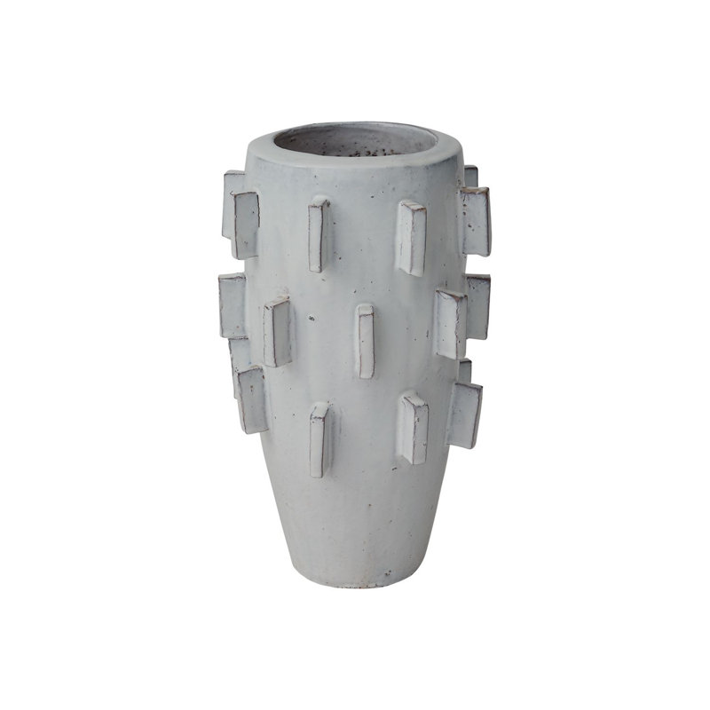 Kramer ceramic flower pot, H 19,75 po x l 12 po x P 12 po