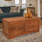 Agarwal Solid Acacia Trunk Coffee Table with Storage