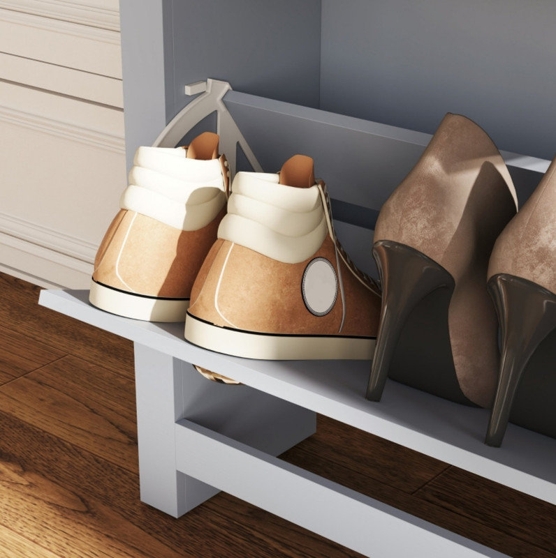 12 Pair Flip Down Shoe Storage