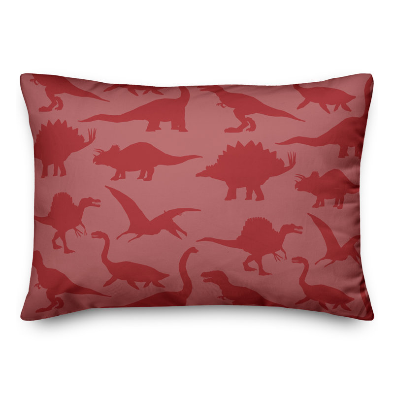 Rectangular Pillow Cover & Insert, Red/Red