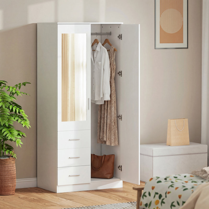 Arvil 2 Door Manufactured Wood Wardrobe