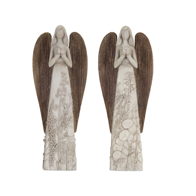 2 Piece Stansbury Angel Figurine Set