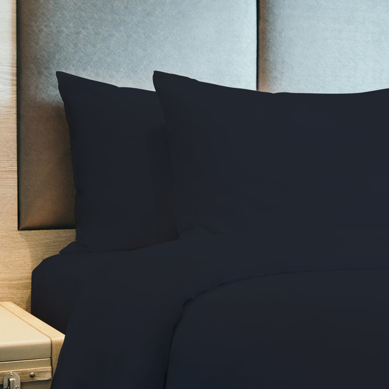 Microfiber Sheet Set, Full Sheet Set + 1 Fitted Sheet + 4 Pillowcases, Black