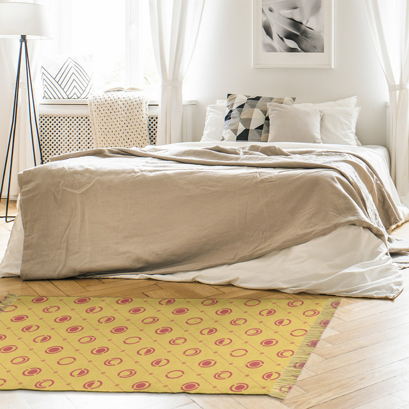 Tapis rouge/jaune moon phases, Non