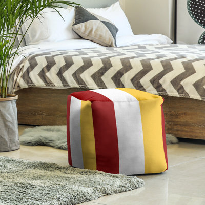 Repose-pieds cube la ours college stripes
