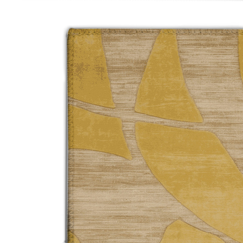 Tapis brun abstrait intérieur et extérieur