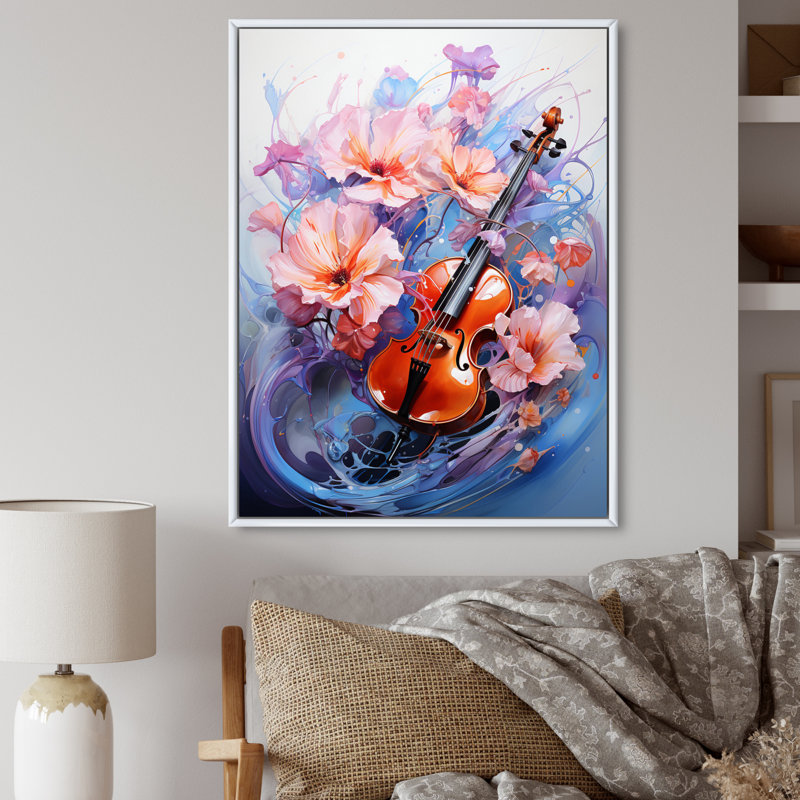 Afrique, symphonie I, reproduction d'art sur toile, H 40 po x l 30 po x P 1,5 po, Cadre flottant blanc