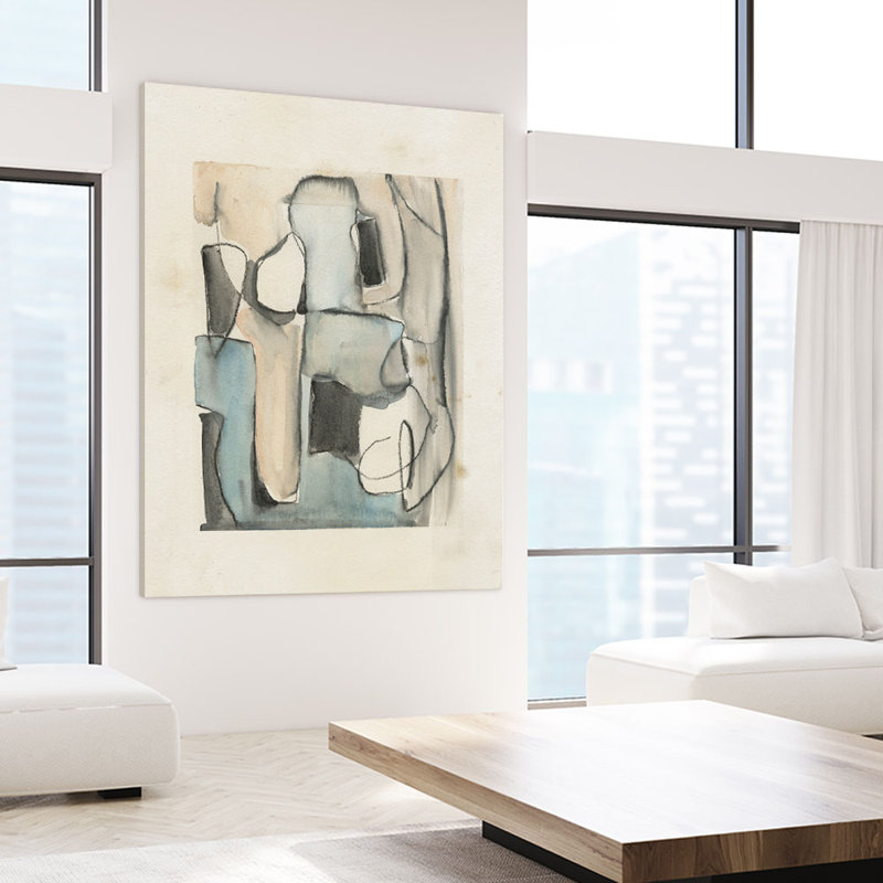 «Subdued Abstract I» par Jennifer Paxton Parker, reproduction d'art sur toile tendue
