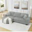 Canapé-lit modulaire rembourré en velours Corduroy-1376895532