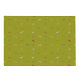 Ambesonne Scallop Cutting Board Large Size Snail Shells Sea Fern Art Khaki Multicolor