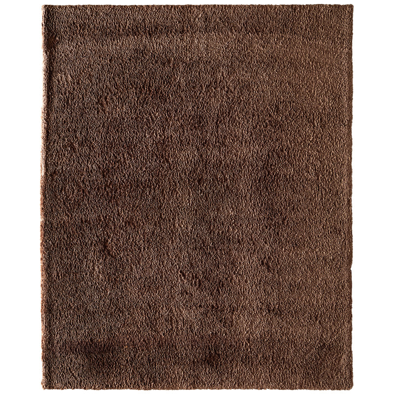 Tapis moderne uni Tula, Brun, Rectangle 10 pi x 14 pi
