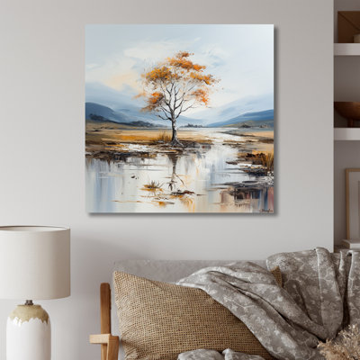 Minimalisme, rivières, élégance résonnante II sur toile