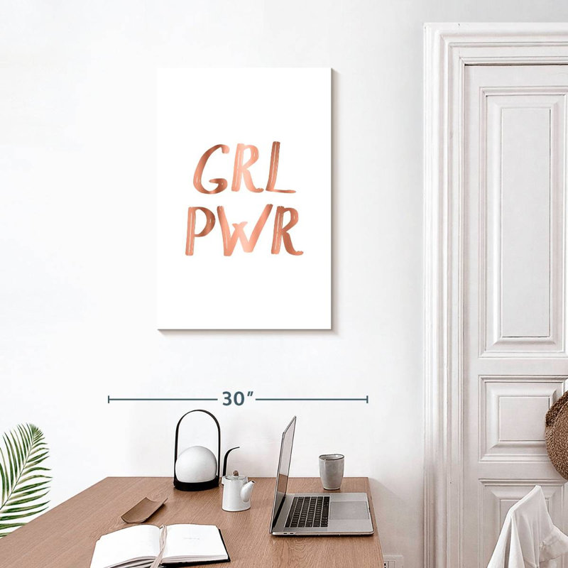 Girl Power - or rose, H 30 po x l 20 po