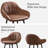 Faux Leather Bar Stool with Footrest-531926009