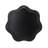 33.50"D Modern Black Tripled Wood Frame Wavy Wall Mirror