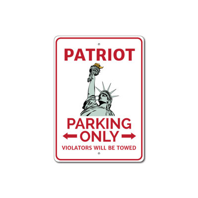 Enseigne en aluminium Patriot