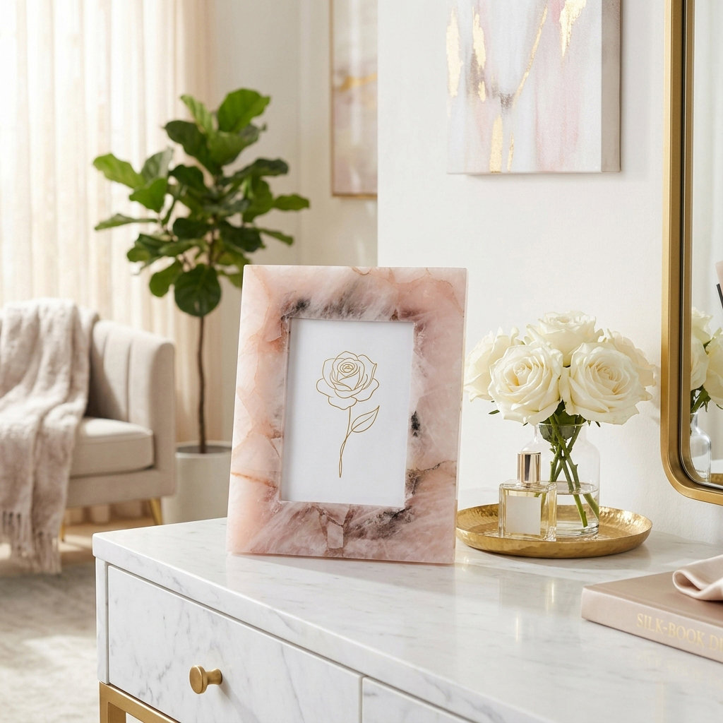 Elloise Picture Frame, Pink, 5" x 7"