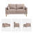 59.8'' W Modern Upholstery Loveseat Boucle-219439736