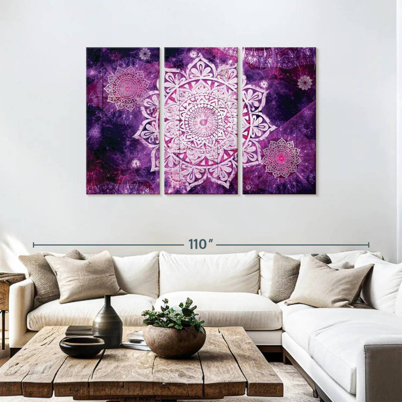 Symbole du mandala cosmique Kerner, H 48 po x l 74 po