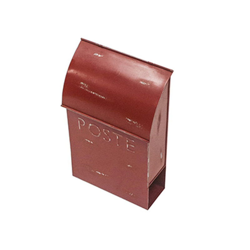 Milano Wall Mounted Mailbox, Rustic Red