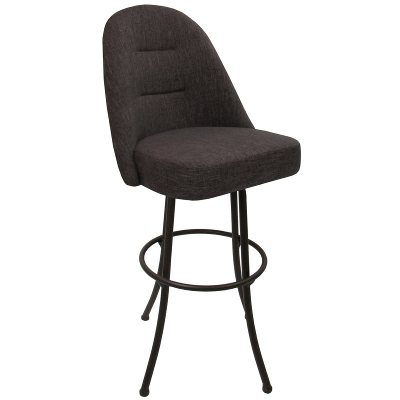 Houde Swivel Metal Counter Bar Stool 26" M-235 - Basin Beige - Coffee, Coffee, Sanora Brown, Counter Stool (26” Seat Height)