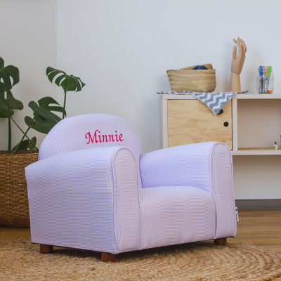 Fauteuil club personnalisé Keet, Gingham