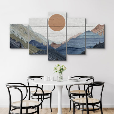 Impression sur toile de 5 pièces Western