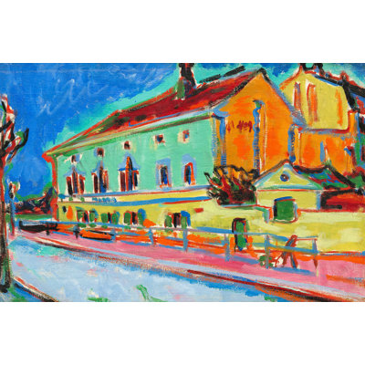 3AA6306 Dance Hall Bellevue by Ernst Ludwig Kirchner - Wrapped Canvas Art Prints