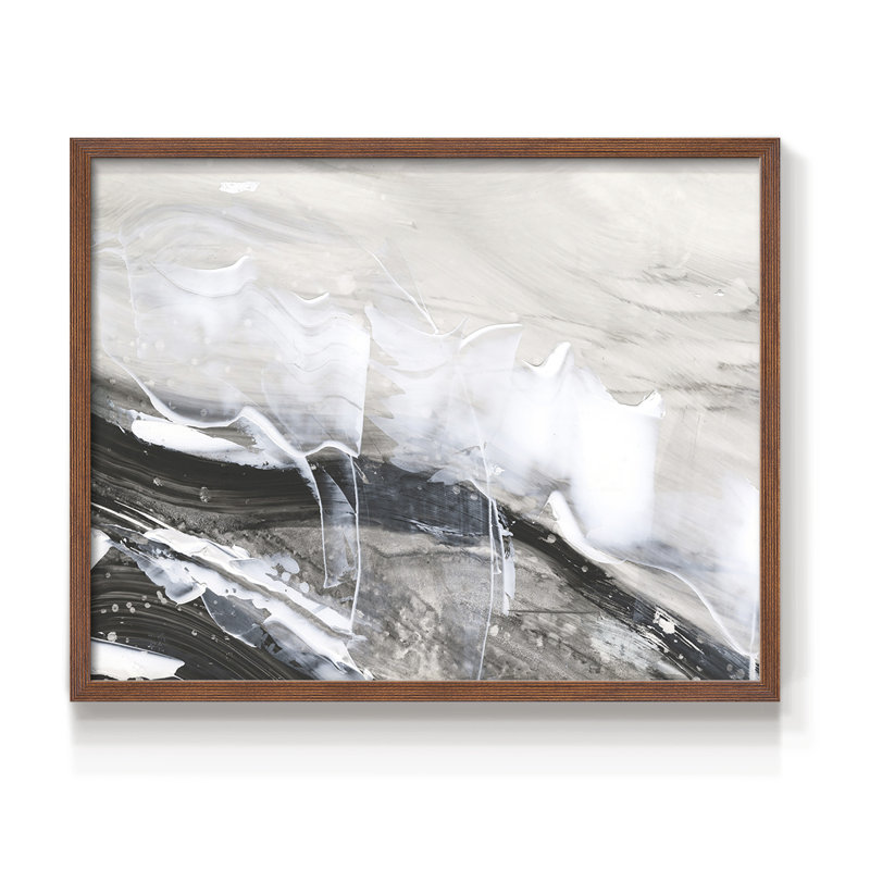 Blizzard Conditions III -Framed Print - Restickable, Walnut, 11" H x 14" W