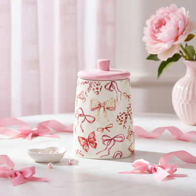 10 Strawberry Street Bella Canister, Ballerina Bows