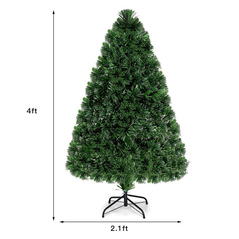 Arbre de Noël élancé vert, H 4 pi