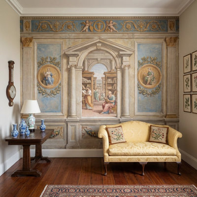 Décoration murale architecturale décorative murale Trompe Loeil