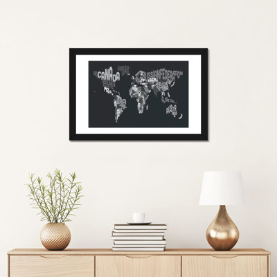Impression sur toile, "carte du monde" Karlskrona