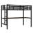 Metal Twin XL Size Loft Bed  With Power Outlet And LED Lighted, Space-Saving, Noise Reduced-1471817553