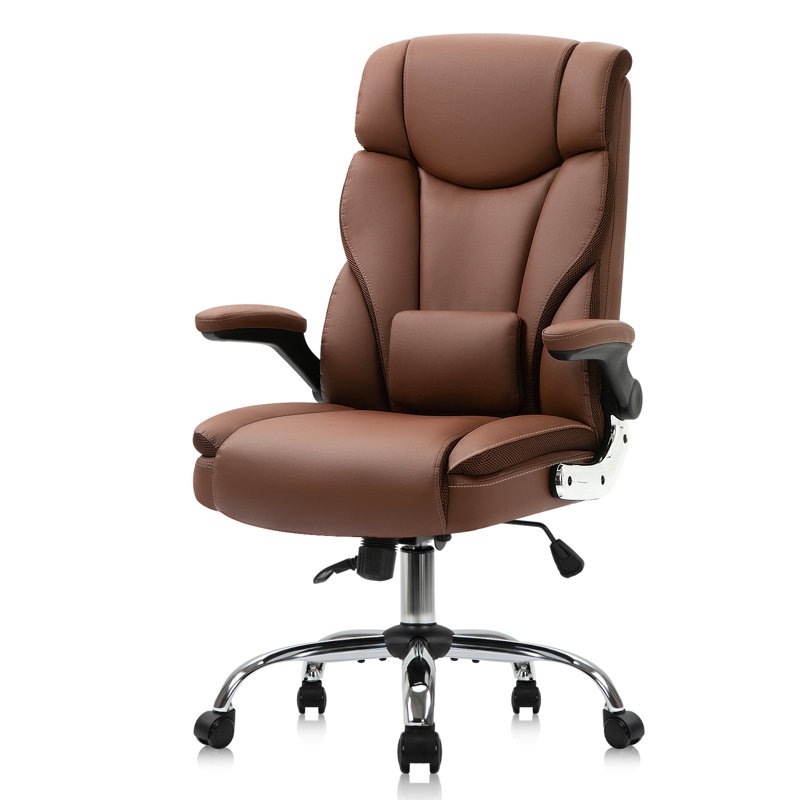 Fauteuil de direction ergonomique Office, Rouge / brun