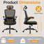 Fauteuil ergonomique professionnel avec coussin d'assise confortable-1846386214