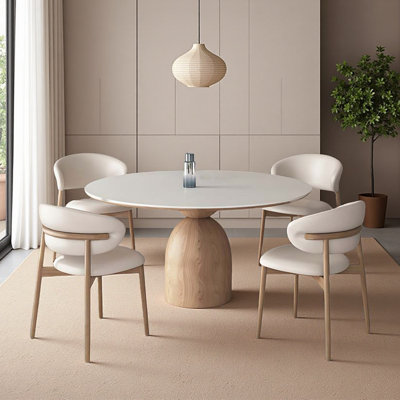 Table de salle à manger blanche