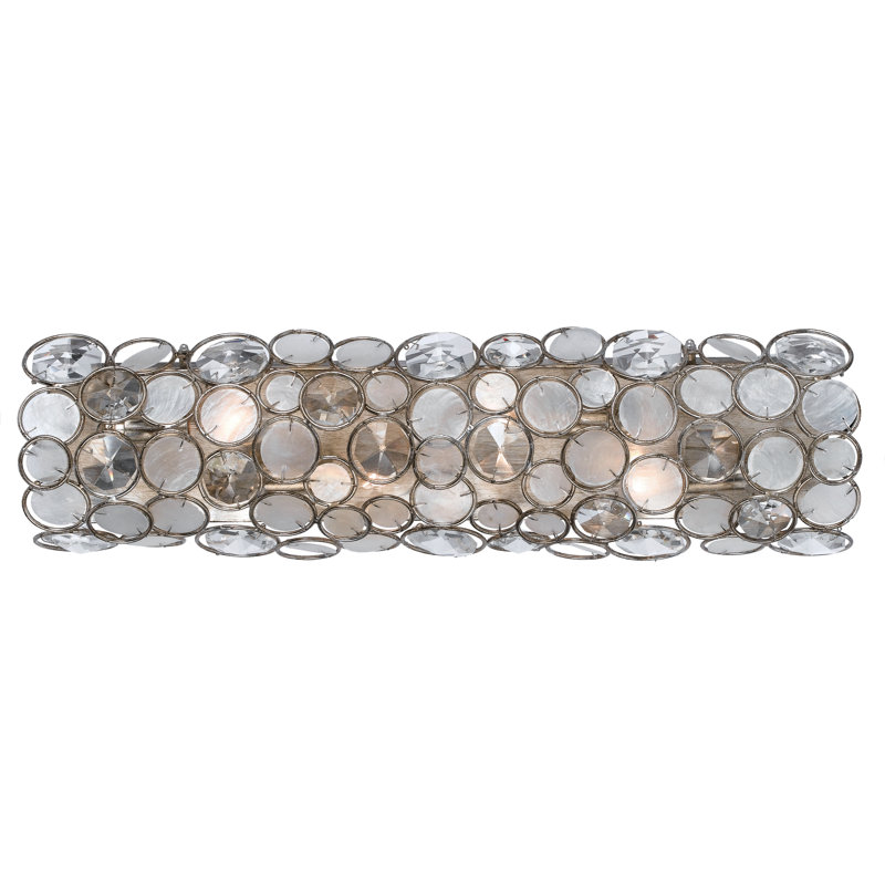 Fonville 4 -Light Dimmable Antique Silver Vanity light