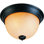 Rainier 2-Light 13" Foundry Bronze Indoor Simple Bowl Flush Mount with Sandstone Glass